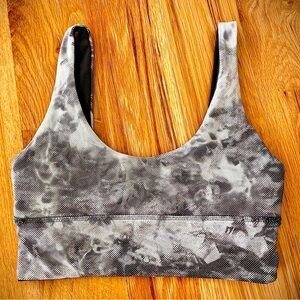 Lululemon Align size 4 A/B Shine Bra - light support, shimmery, reversible!